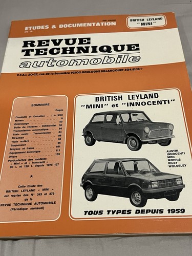 Revue technique automobile - technique,