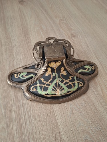 Ancien encrier bronze - en,
