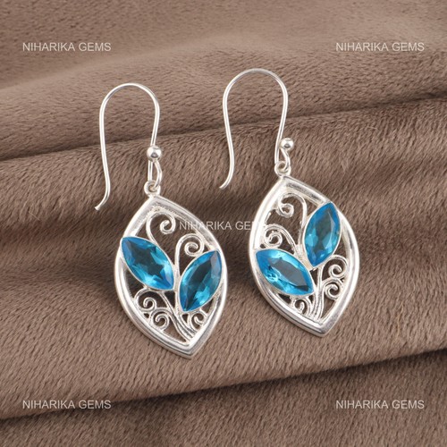 Naturel topaze bleu suisse 925 - naturel,