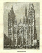 ROUEN (76) LA CATHEDRALE /