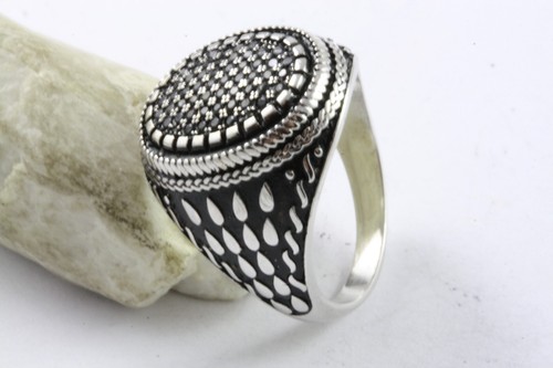 Noir bague zircone - zircone, pierre
