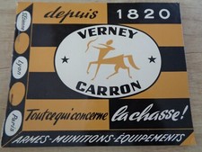 SUPERBE CATALOGUE ARMES - VERNEY CARRON - FUSILS  CHASSE  SAINT ETIENNE  1962 !!