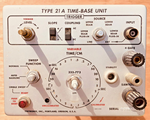 Tiroir type 21a time base - 21a, time-base