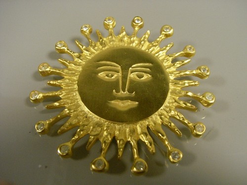 Broche soleil vintage - 🇫🇷,