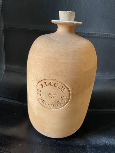 Ancien flacon terre cuite - flacon,