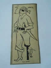 Sans Parole Le Pirate jambe de bois oiseau oiseau Pic vert Print Humour