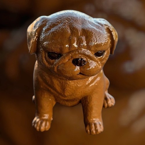 Chien céramique fait main - fait,
