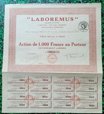 Dépt 75 - Rarissime LABOREMUS