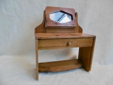 ANCIENNE COIFFEUSE DE POUPÉE - EN BOIS AVEC TIROIR - ANNÉES 1930 