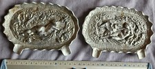 Lot de 2 cendriers aluminium "