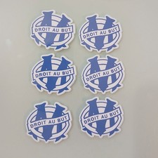 6 Stickers OM 5,5 cm – Le grand format pour afficher votre passion marseillaise