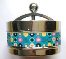 Cendrier En Aluminium Motif Blue Neuf