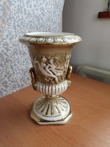 Vase doré médicis - vase,