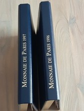 Pièces coffret belle épreuve 1996 et 1997 avec 5 centimes col a 3 plis.