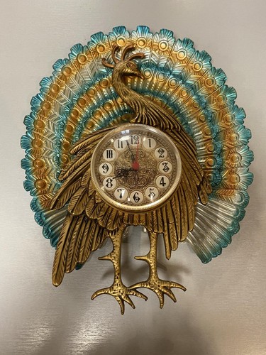 Horloge murale paon - , kitch