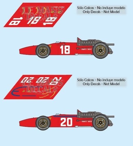 Stickers ferrari 312 monaco - 312,