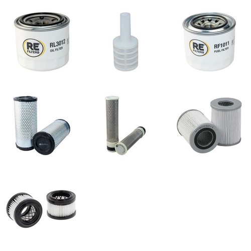 Kit filtre pour case - case, (poclain)
