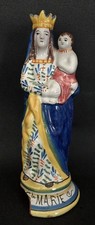 Vierge à l'enfant en faïence Sainte Marie Quimper début XXème