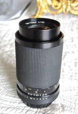 Objectif 135mm f4 ROLLEI TELE-TESSAR , housse cuir bouchons générique