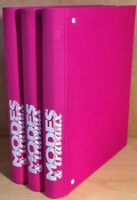 3 classeurs cahier tricot modes et travaux le plein de modèles années 80 VINTAGE