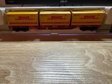 Electrotren 5183 K H0 1:87 Wagon À Runges DHL De La DB État Non Joué Dans L'OVP
