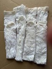 LOT DE QUATRE COLLANTS BLANCS FANTAISIE  NEUFS TAILLE 1