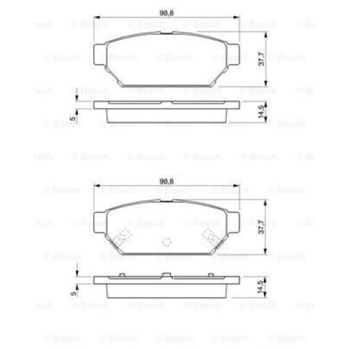 Bosch plaquettes frein - bosch, disque