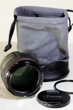 Objectif CANON EF 85mm F/1.2L II USM + filtre + Pare soleil + pochette + CD
