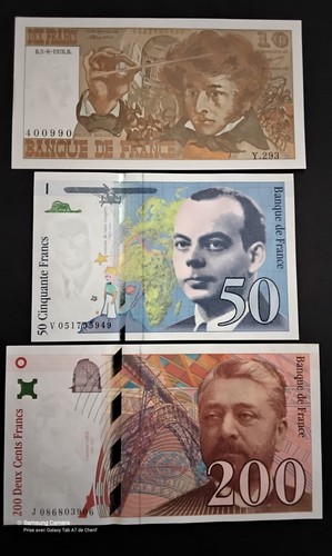 Billets neufs unc 200fr - 3,