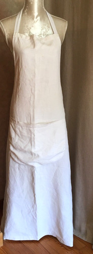Tablier lin ancien fait - ancien,