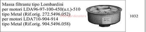 Masse filtrante type - masse,