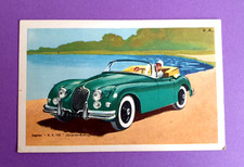 Carte Postale Ancienne Jaguar : X.K.150 : Chocolat TOBLER  Année 50 Postcard