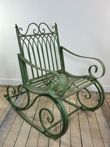 Rocking chair fer forgé - chair,