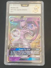 CARTE POKEMON MEWTWO GX 39/73 PCA 9,5 ULTRA RARE SL3,5 LEGENDES BRILLANTES
