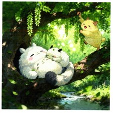 Serviettes en papier chat