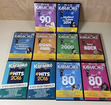 Lot de 10 DVDs Plus de Hits Karaoké - 90s, 80s, Hits 2016, Rock, 2000, Soul RNB