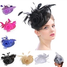 Chapeau de plume de fleur avec