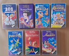 JOLI LOT DE 7 CASSETTES VHS VINTAGE "LES GRANDS CLASSIQUES DE WALT DISNEY" !!!