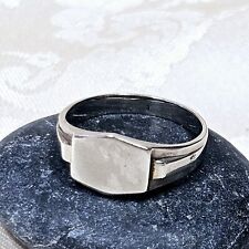 Bague Chevalière Art Déco Artisan Argent 925 Poinçon  Sanglier T64 Neuve Stock 