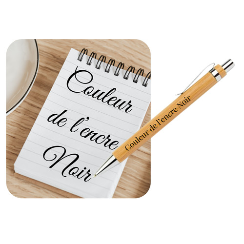 Stylo personnalisé bambou - stylo,