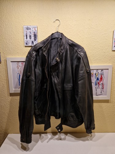 Blouson cuir noir - blouson, vintage
