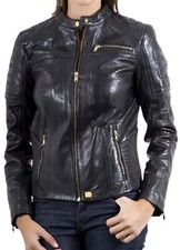 Blouson moto noir 100 % pur