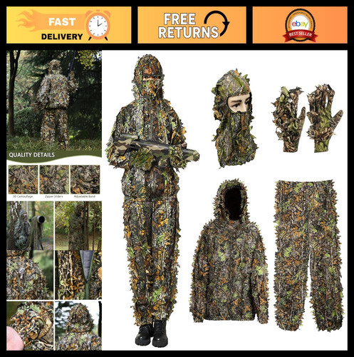 Leafy camo ghillie - 3d, suit