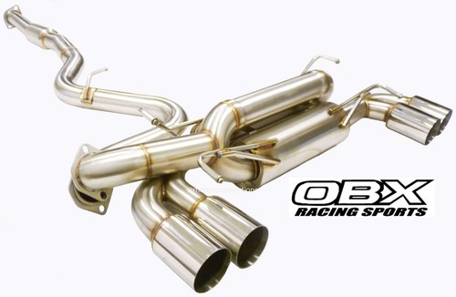Obx stainless catback exhaust - stainless,