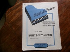 Ancienne PARTITION célèbre collection PIANINO SCHUBERT.