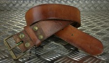 Ceinture En Cuir Brun Vintage
