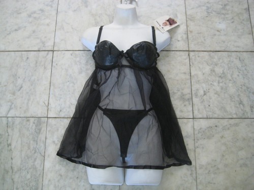 New black babydoll set - 2,