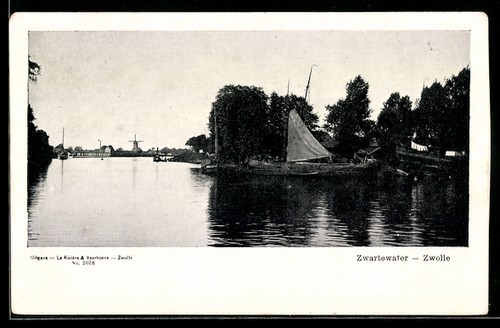 Zwolle eau noire avec voilier - eau,