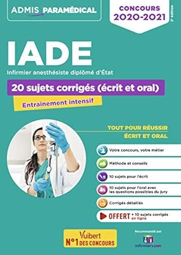 Concours iade 20 sujets - -,