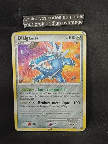 Carte pokemon dialga 127 - carte,